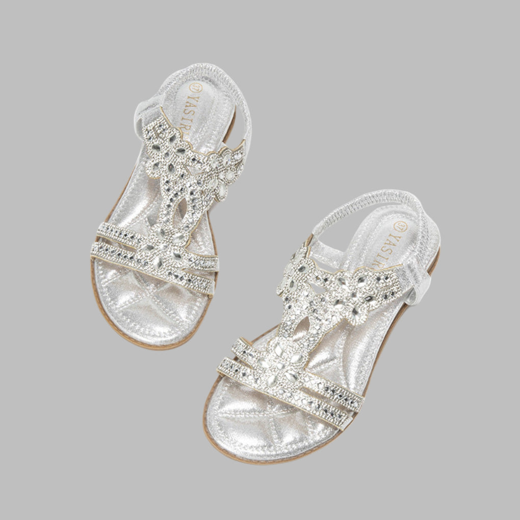 Trinity | Dames open teen versierde bandsandalen