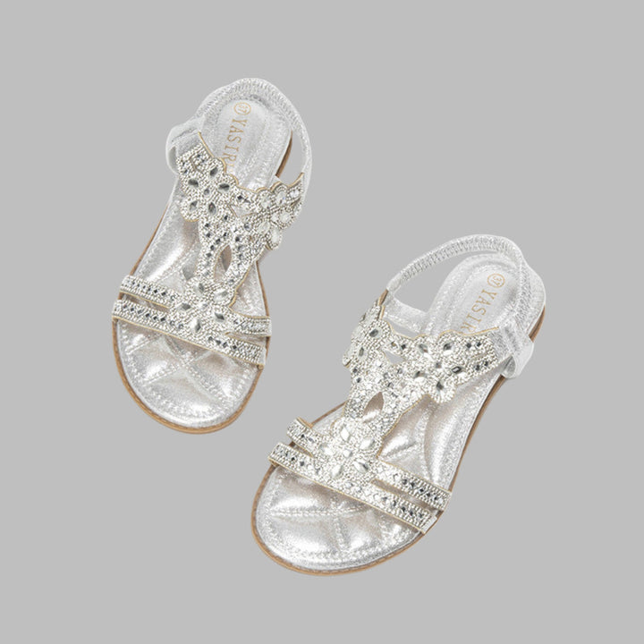 Trinity | Dames open teen versierde bandsandalen