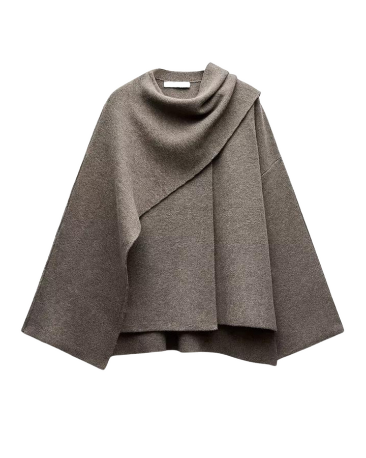 Maya | Dames Elegante Gedrapeerde Cape-Jas