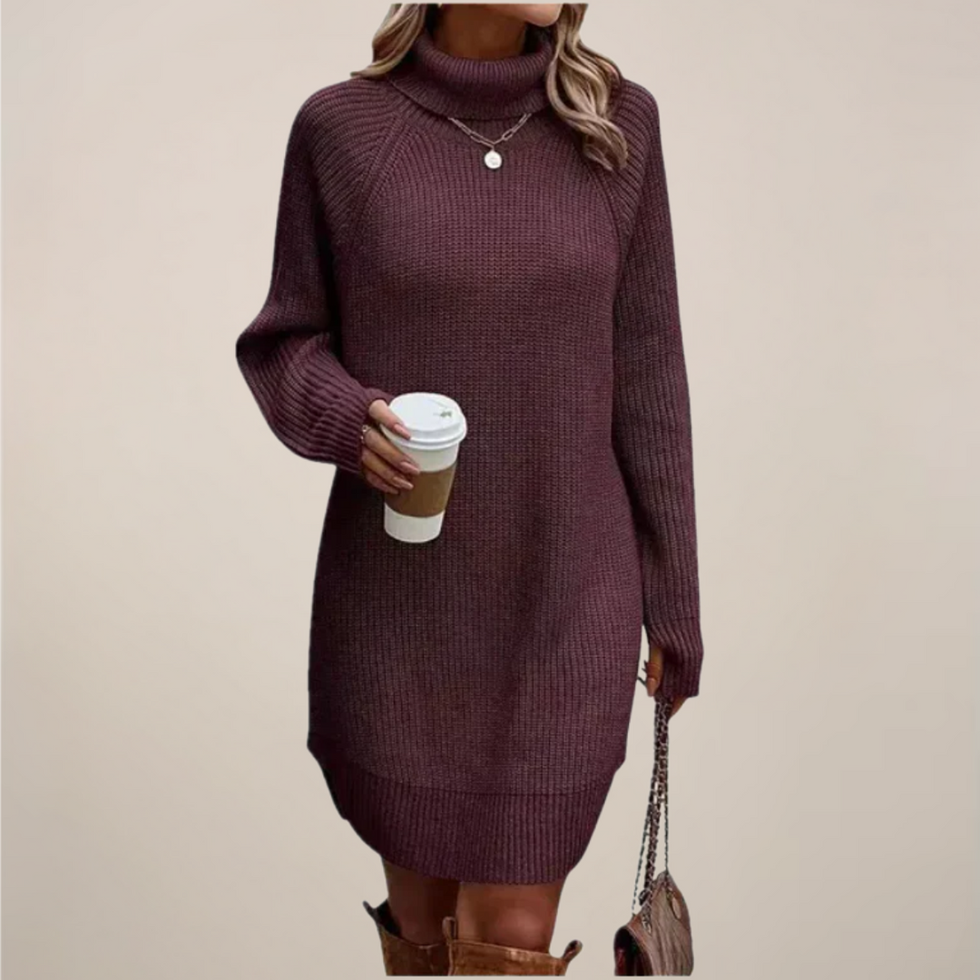 Faye | Dames Coltrui Jurk met Lange Mouwen