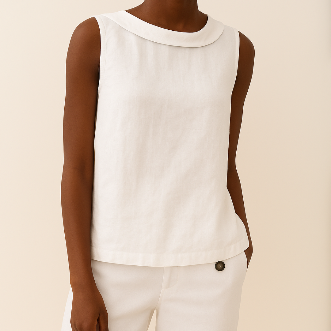 Morgan | Dames Mouwloze Casual Top met Ronde Hals