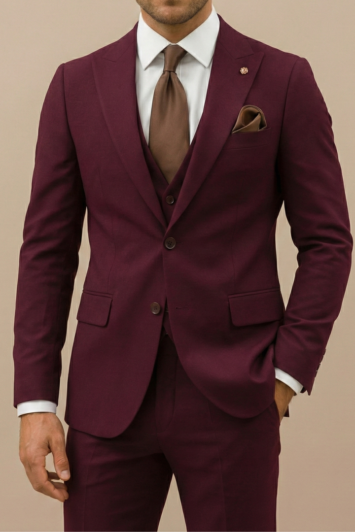 Stephen | Heren elegant driedelig slim fit pak