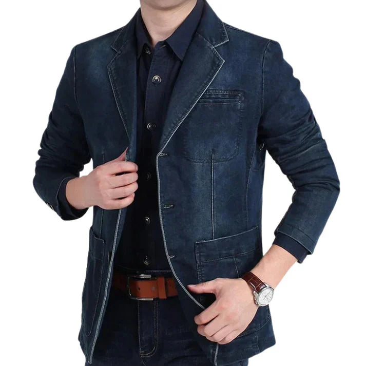 Blaine | Heren Klassieke Modieuze Blazer met Drie Knopen