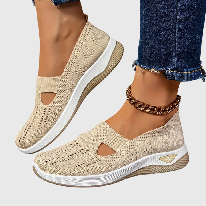 Tessa | Dames Ademend Instap Gebreide Sneakers