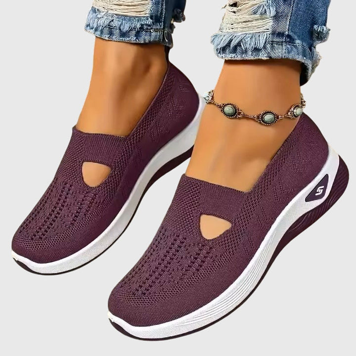 Tessa | Dames Ademend Instap Gebreide Sneakers