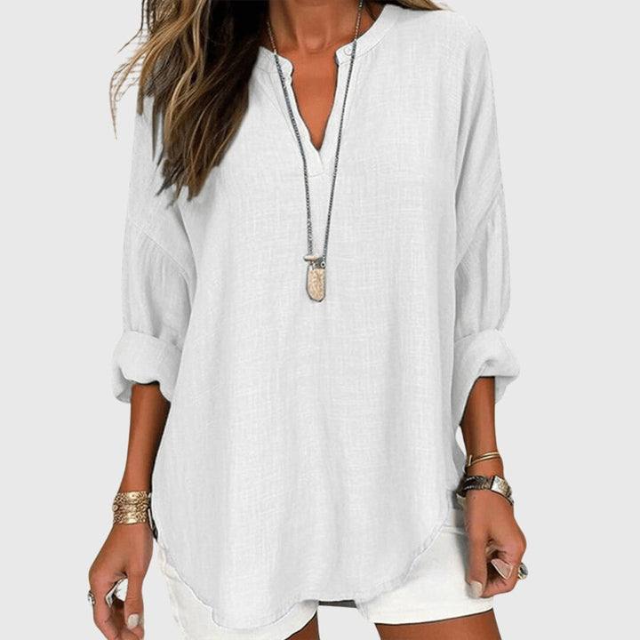 Annalise | Dames Casual Top met Losse Pasvorm en Lange Mouwen
