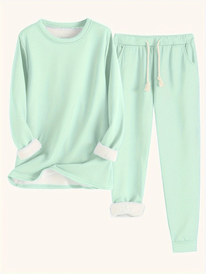 Women’s Cozy Long Sleeve Loungewear Set