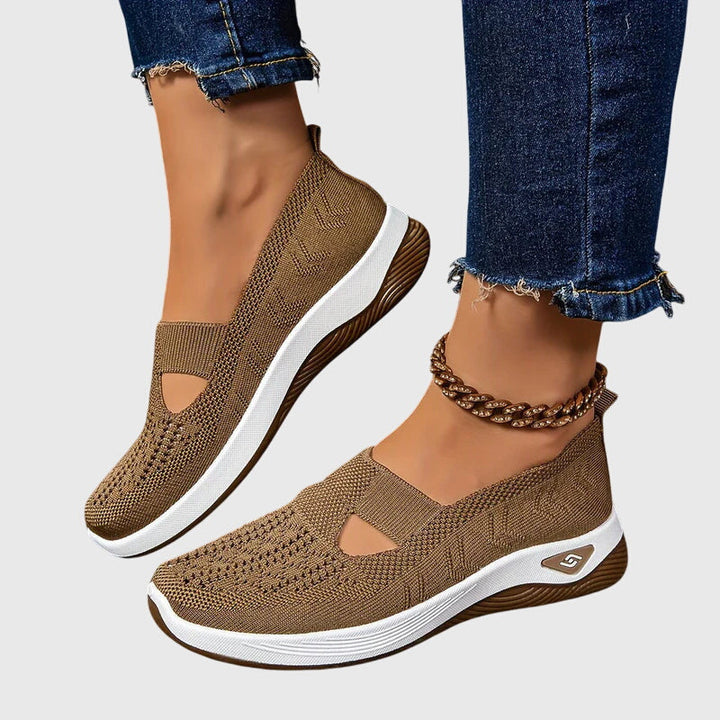 Tessa | Dames Ademend Instap Gebreide Sneakers