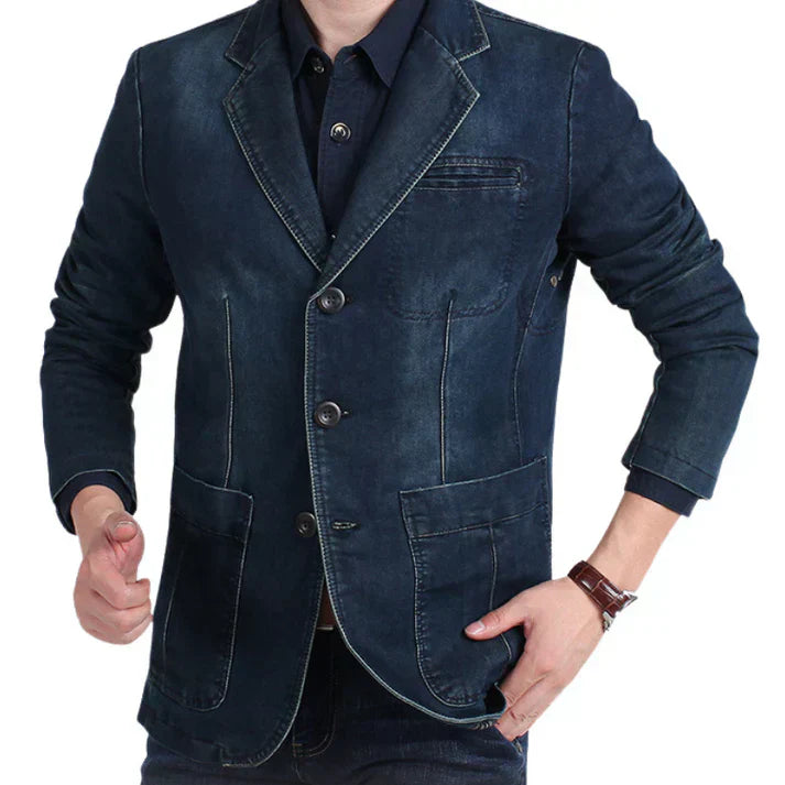 Blaine | Heren Klassieke Modieuze Blazer met Drie Knopen