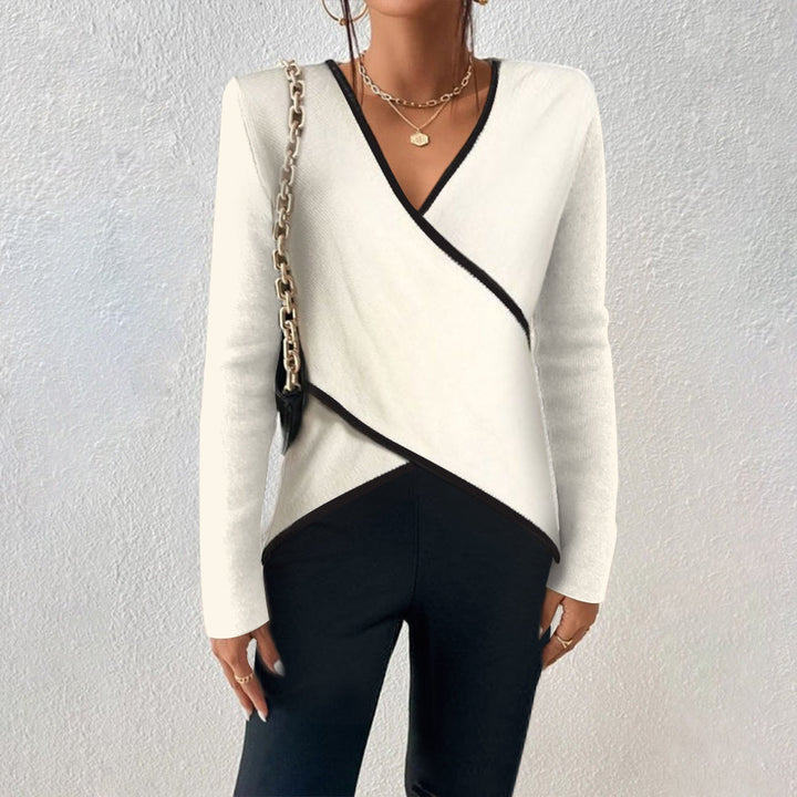 Athena | Dames Winter Wikkeltrui Met V Hals