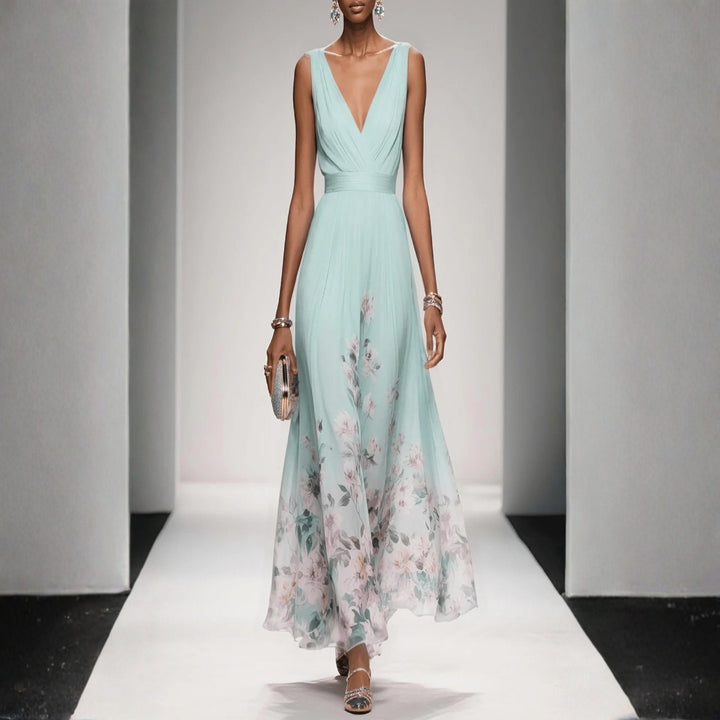 Sophia | Dames Jurk met Bloemenprint voor Bruiloftsgasten