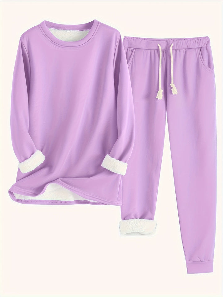 Women’s Cozy Long Sleeve Loungewear Set
