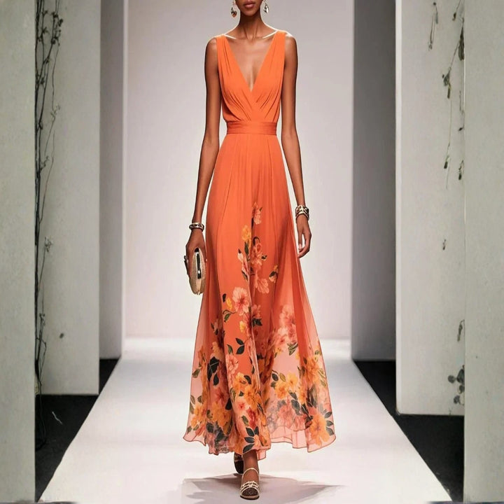 Sophia | Dames Jurk met Bloemenprint voor Bruiloftsgasten