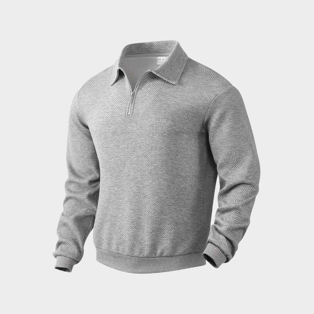 Garrett | Heren Casual Gebreide Pullover met Ritssluiting