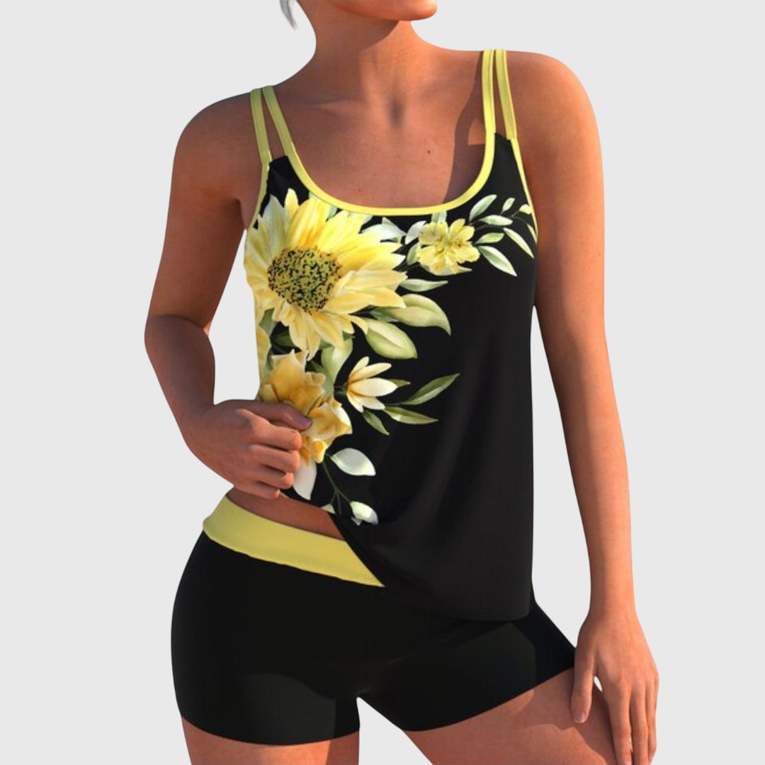 Riley | Dames Tankini Set met Kleurrijke Print