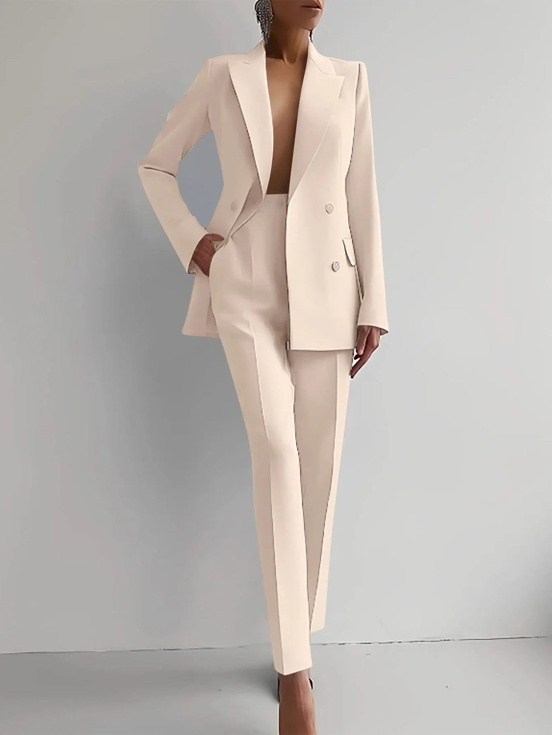 Mila | Dames Getailleerd Business Pak Set Blazer Pantalon