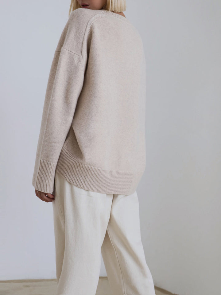 Mary | Dames Winter Oversized Gebreide Pullover Trui