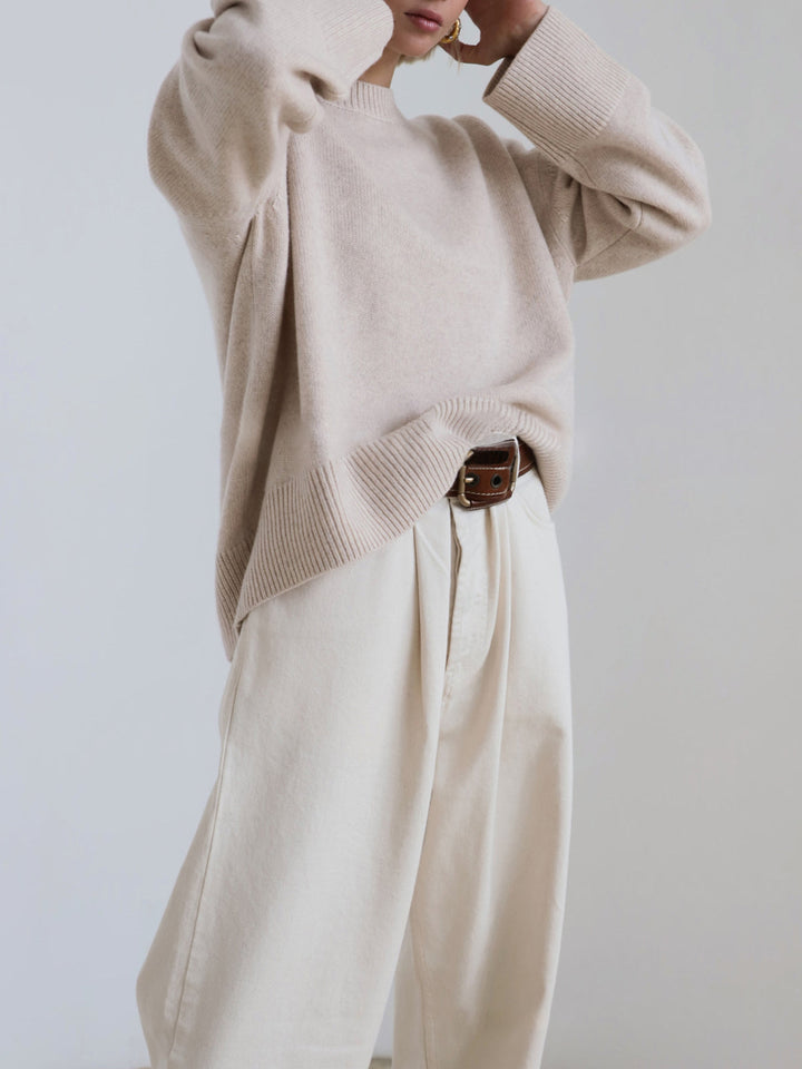 Mary | Dames Winter Oversized Gebreide Pullover Trui