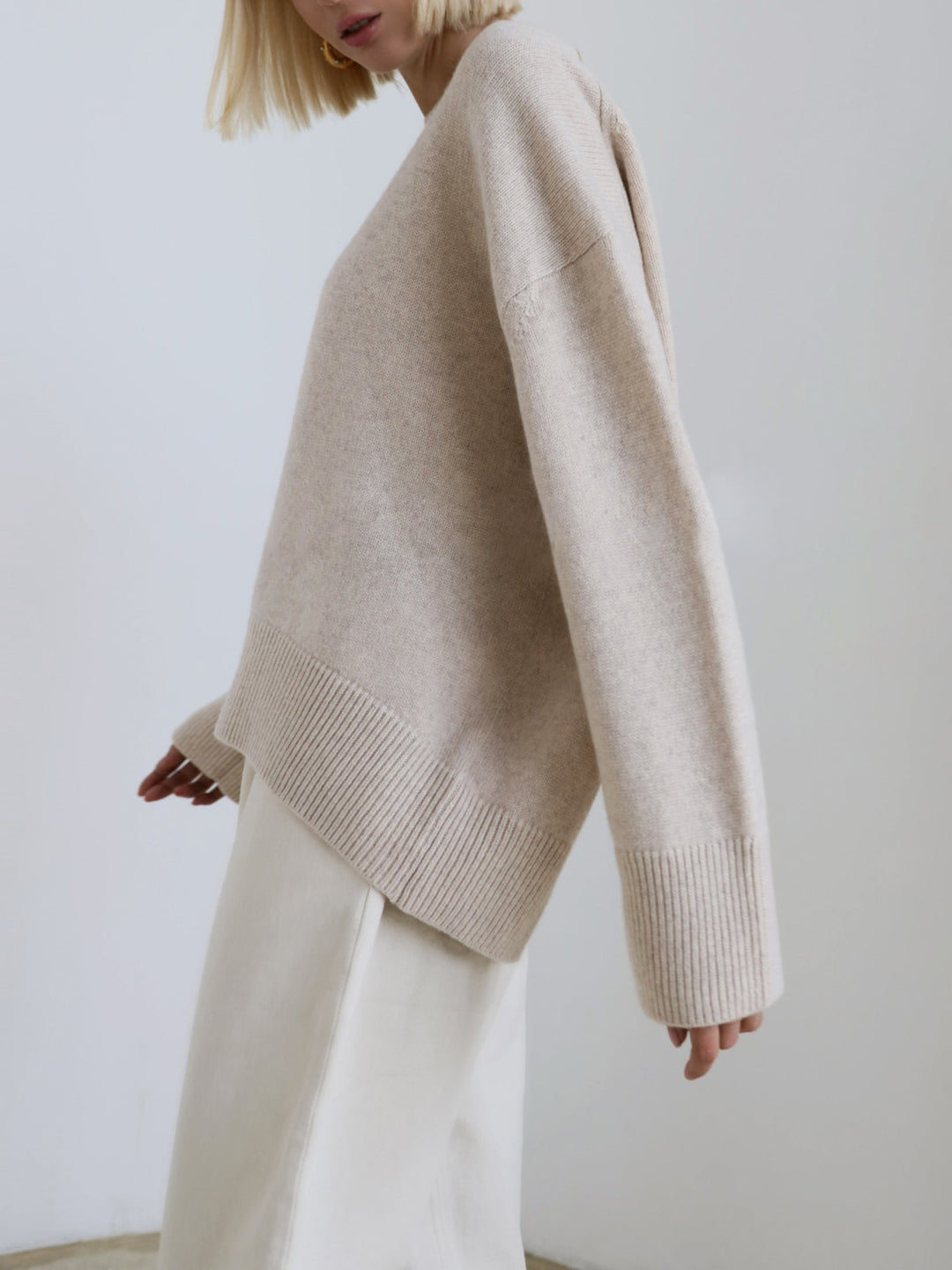 Mary | Dames Winter Oversized Gebreide Pullover Trui