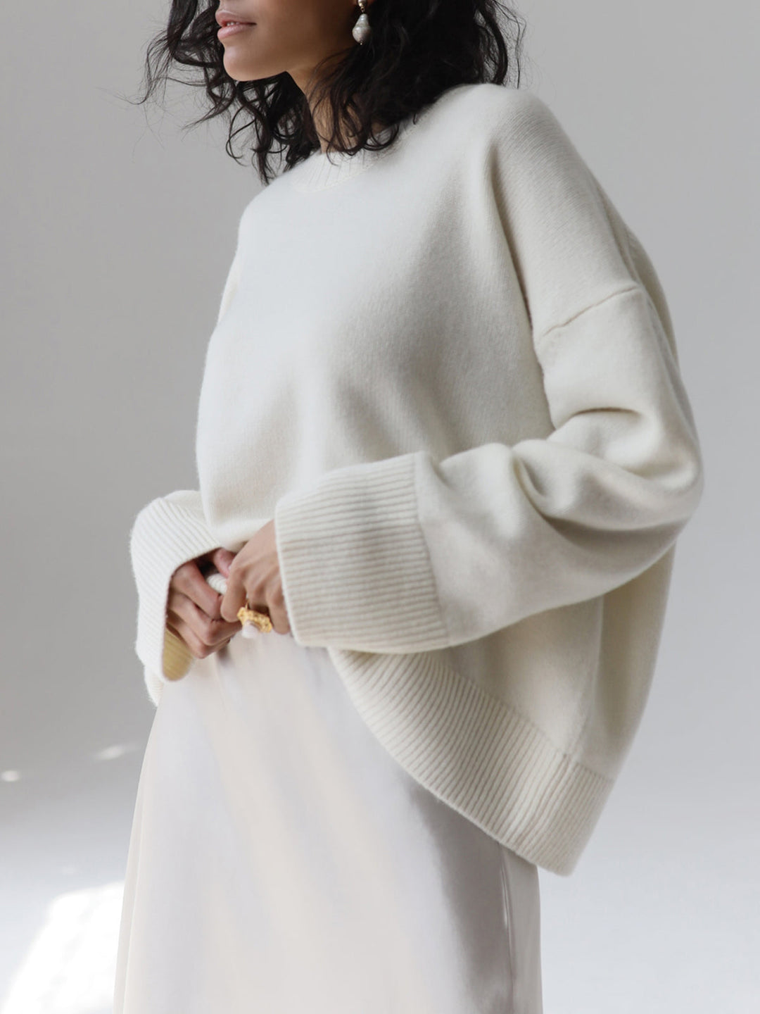 Mary | Dames Winter Oversized Gebreide Pullover Trui