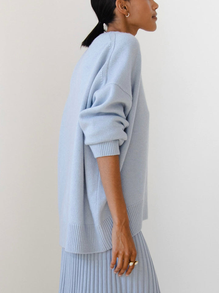 Mary | Dames Winter Oversized Gebreide Pullover Trui