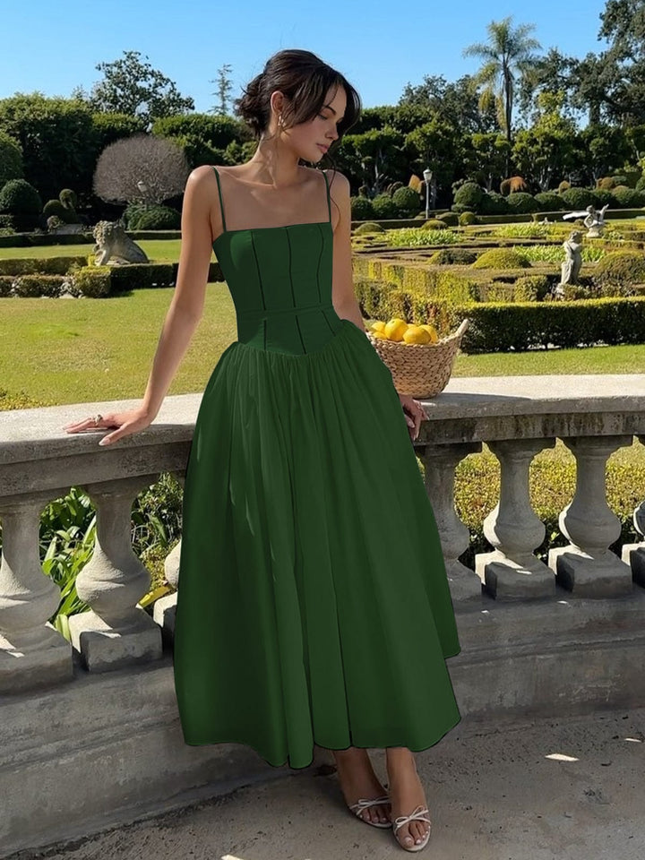 Bailey | Elegante Corset Midi-jurk voor Vrouwen als Bruidsgast