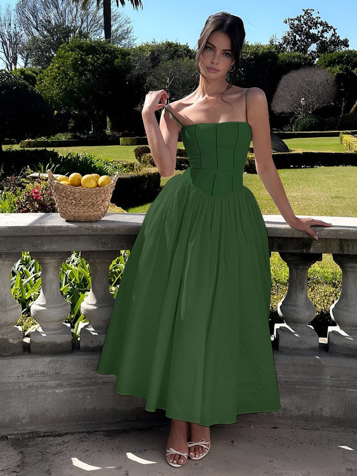 Bailey | Elegante Corset Midi-jurk voor Vrouwen als Bruidsgast