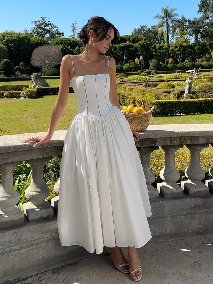 Bailey | Elegante Corset Midi-jurk voor Vrouwen als Bruidsgast