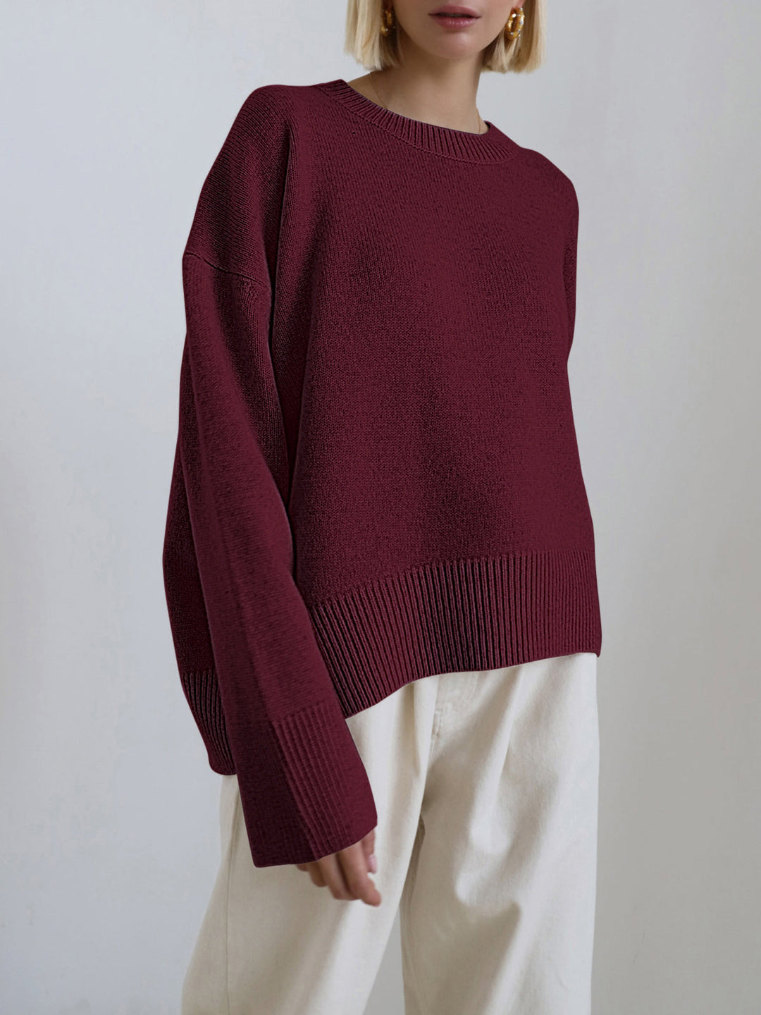 Mary | Dames Winter Oversized Gebreide Pullover Trui