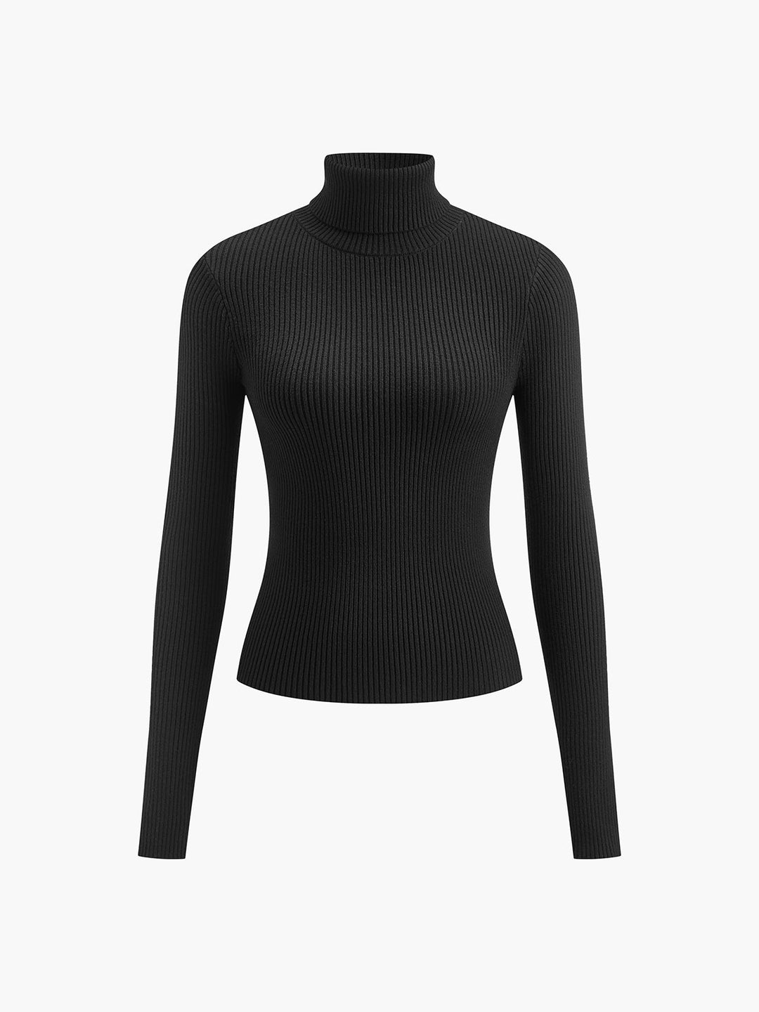 Annalise | Dames Minimalistische Slim Top met Coltrui-Kraag