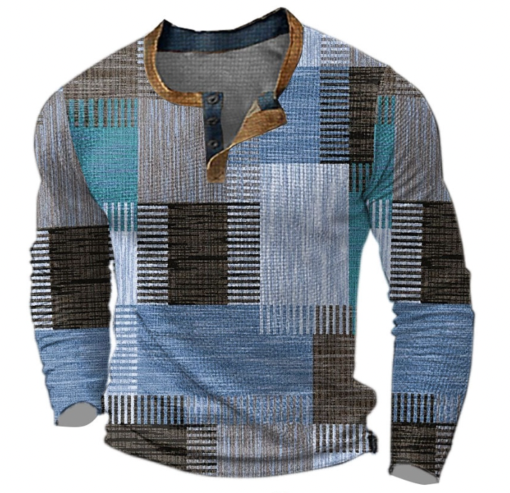 Connor | Heren Shirt met Knoopsluiting en Artistieke Stijl