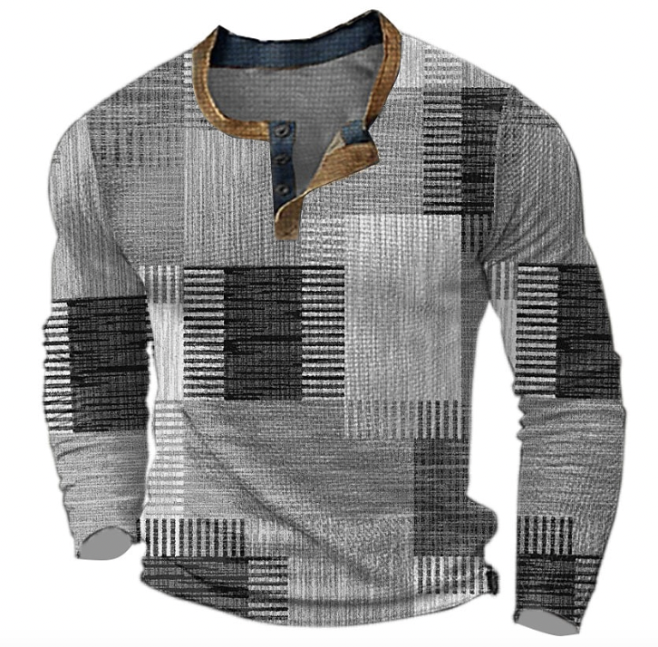 Connor | Heren Shirt met Knoopsluiting en Artistieke Stijl