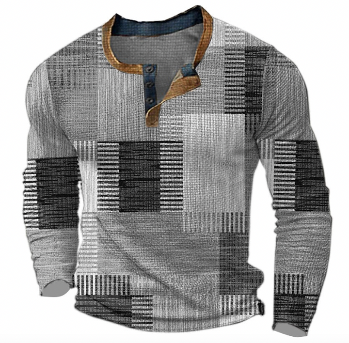 Connor | Heren Shirt met Knoopsluiting en Artistieke Stijl