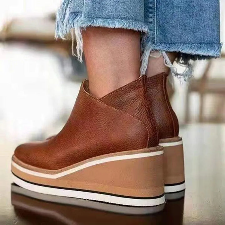 Josie | Dames orthopedische platform enkellaarsjes