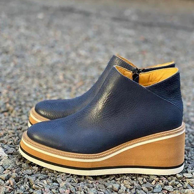 Josie | Dames orthopedische platform enkellaarsjes