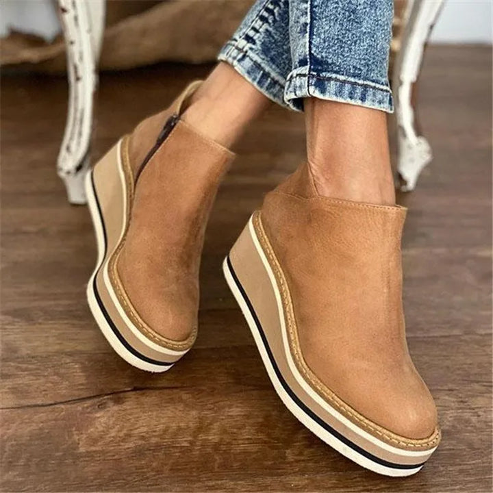 Josie | Dames orthopedische platform enkellaarsjes