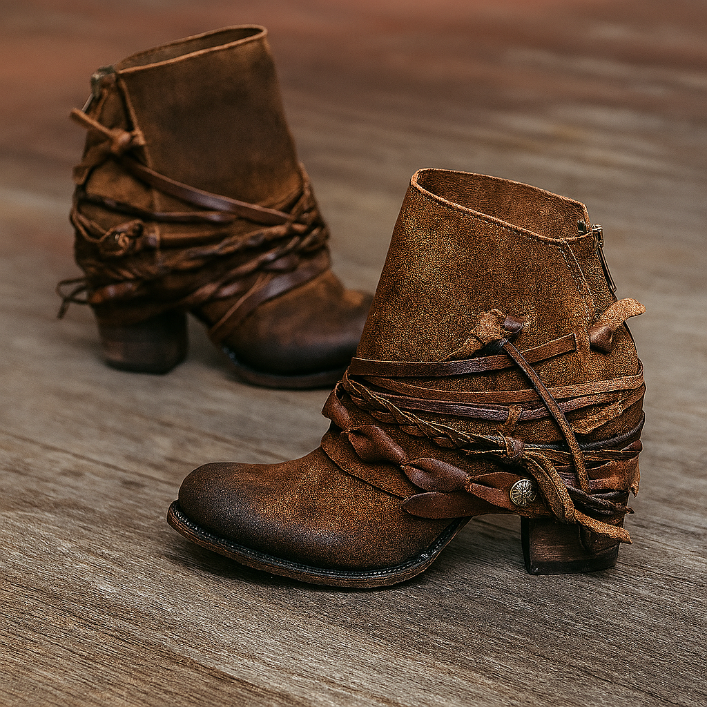 Angelica | Dames Western Gesloten Laag Hak Boots