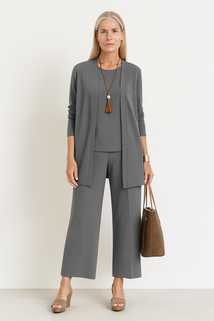 Adeline | Dames Minimalistische Drie-Delige Lounge Set