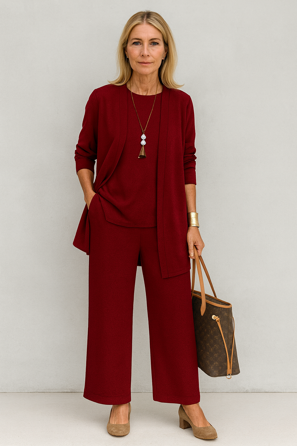 Adeline | Dames Minimalistische Drie-Delige Lounge Set