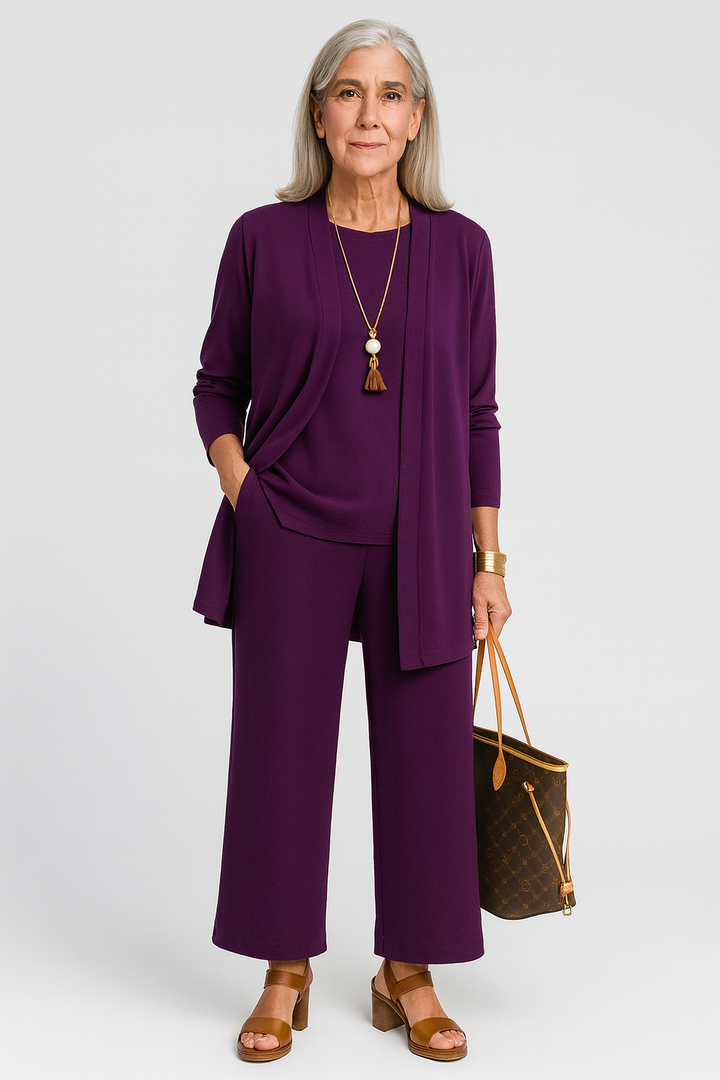 Adeline | Dames Minimalistische Drie-Delige Lounge Set