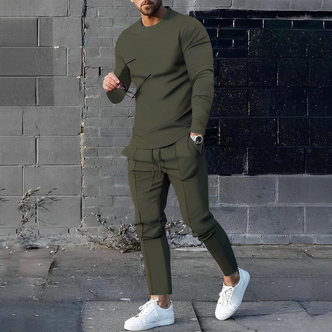Asher | Heren Tweedelige Jogger Set met Tapered Pijpen