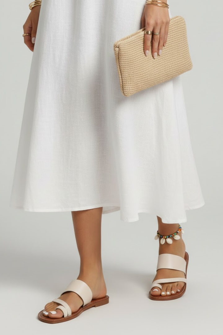 Arianna | Dames Slip-On Sandalen met Buckle Band