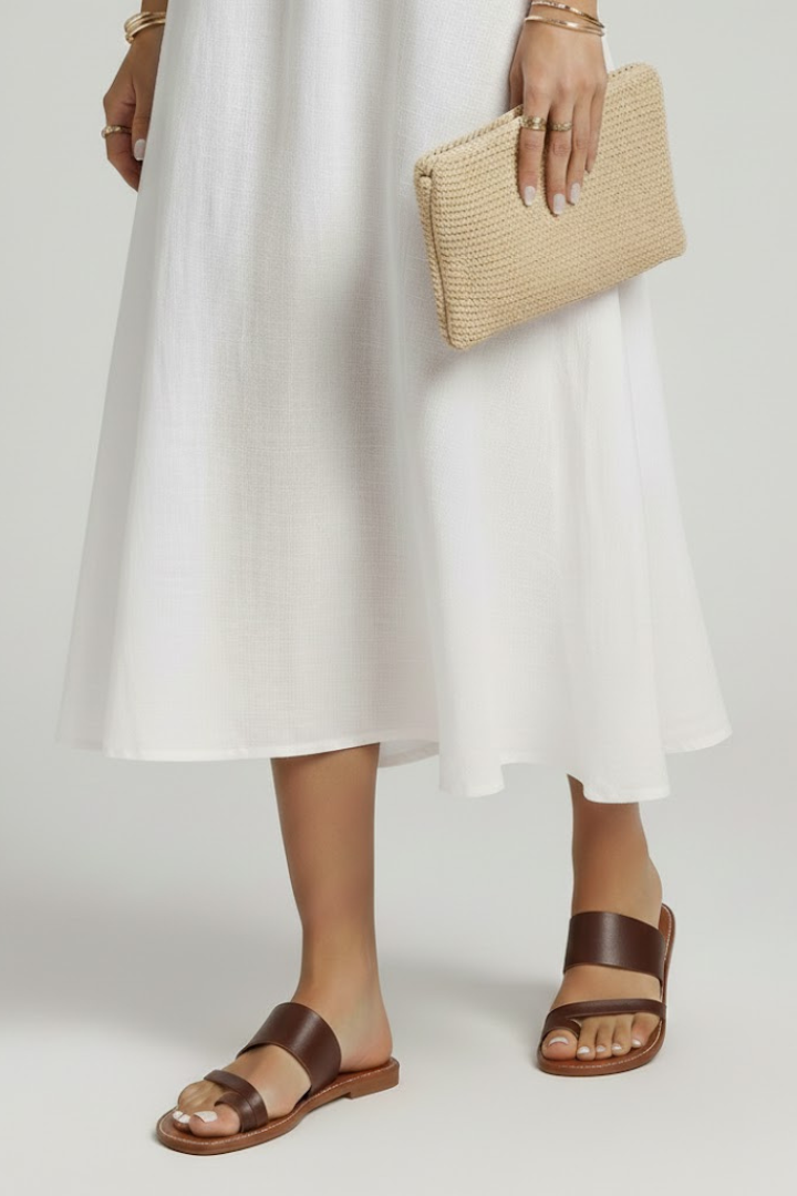 Arianna | Dames Slip-On Sandalen met Buckle Band