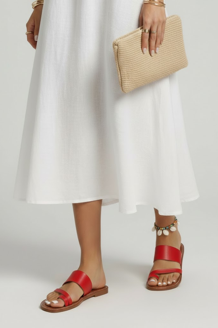 Arianna | Dames Slip-On Sandalen met Buckle Band