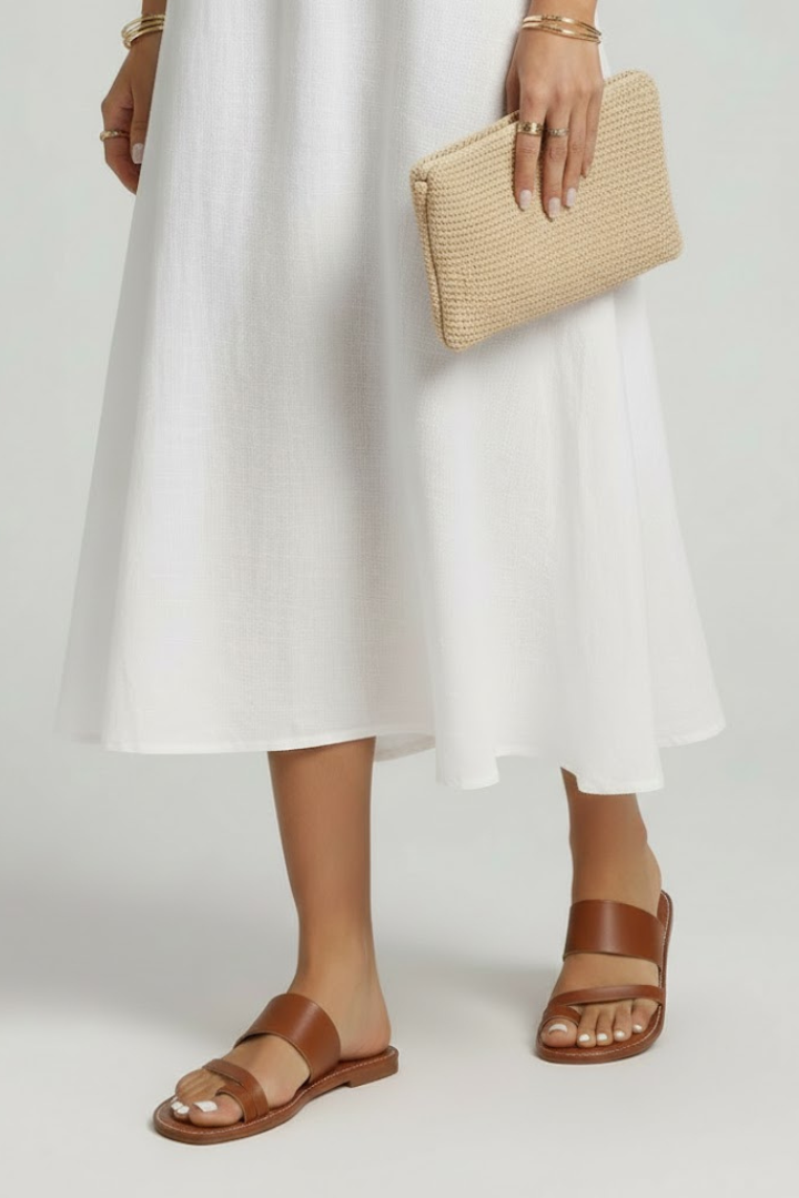 Arianna | Dames Slip-On Sandalen met Buckle Band