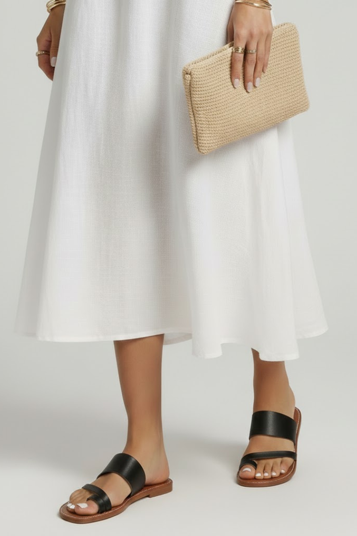 Arianna | Dames Slip-On Sandalen met Buckle Band