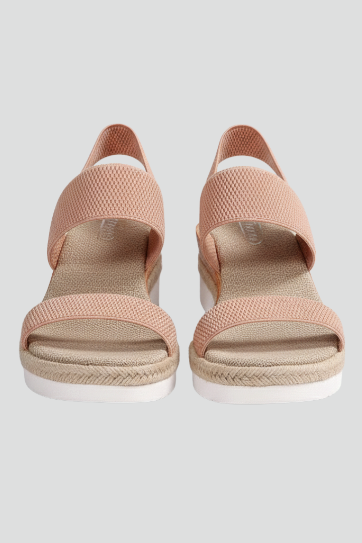Sara | Dames Sandalen met Verhoogde Zool en Stretch-Pasvorm