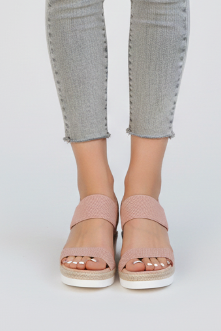 Sara | Dames Sandalen met Verhoogde Zool en Stretch-Pasvorm