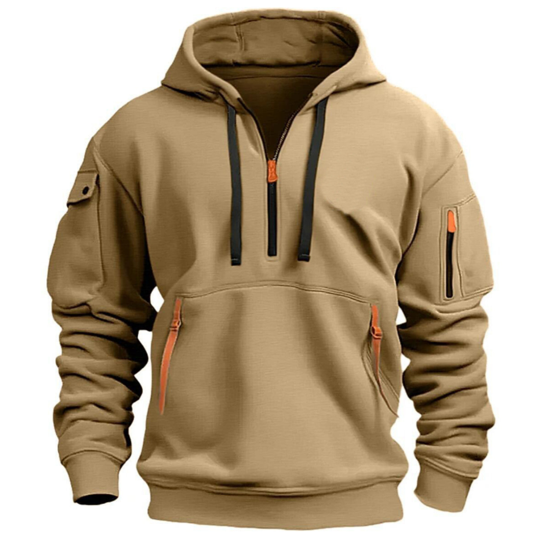 Donald | Heren Hoodie met Lange Mouwen en Utility Zakjes