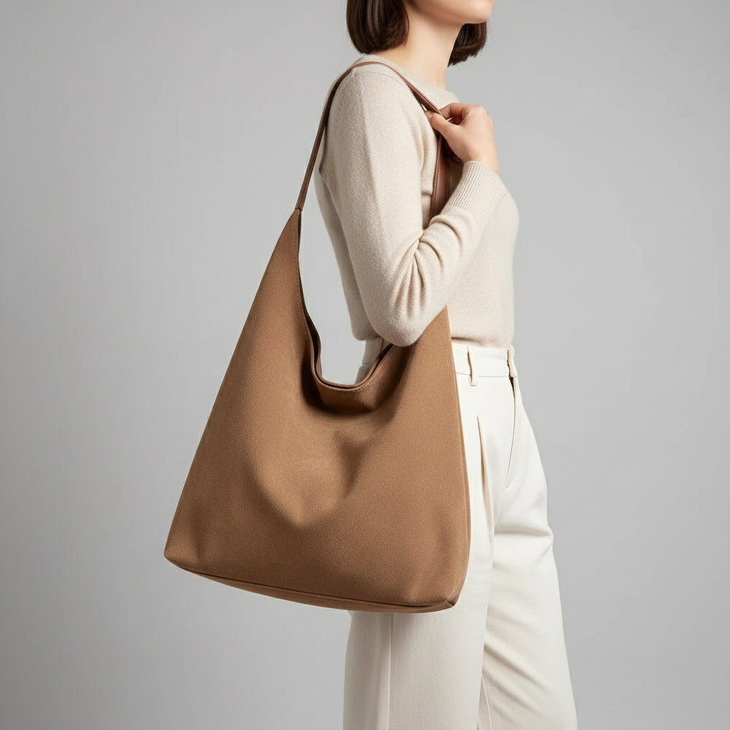 Lena | Dames Modieuze Suède Hobo Tas
